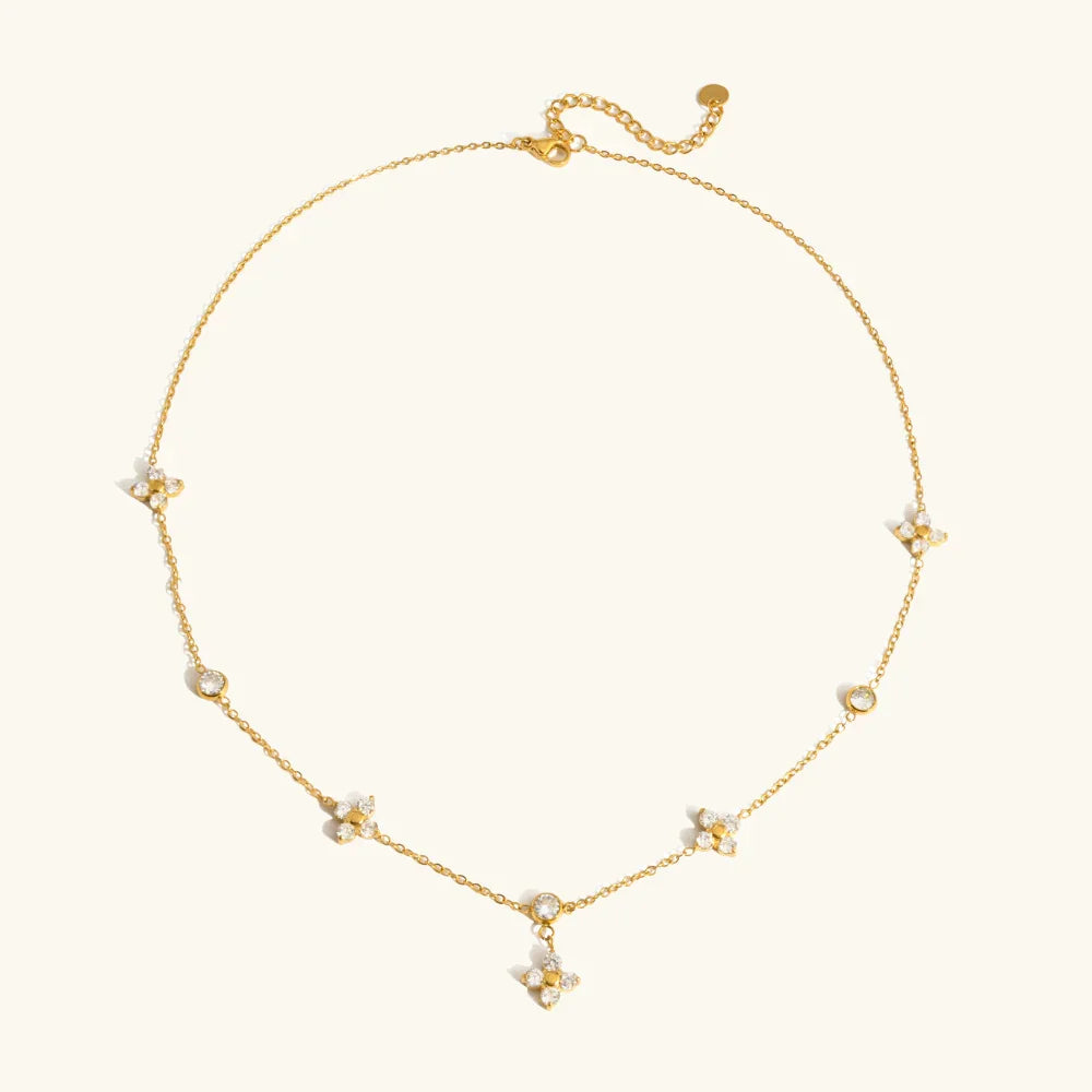 Anahit Diamond Clover Necklace