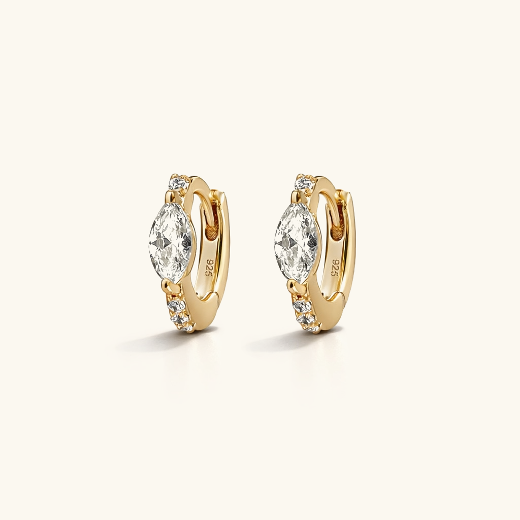 Luminous Mini Diamond Hoops