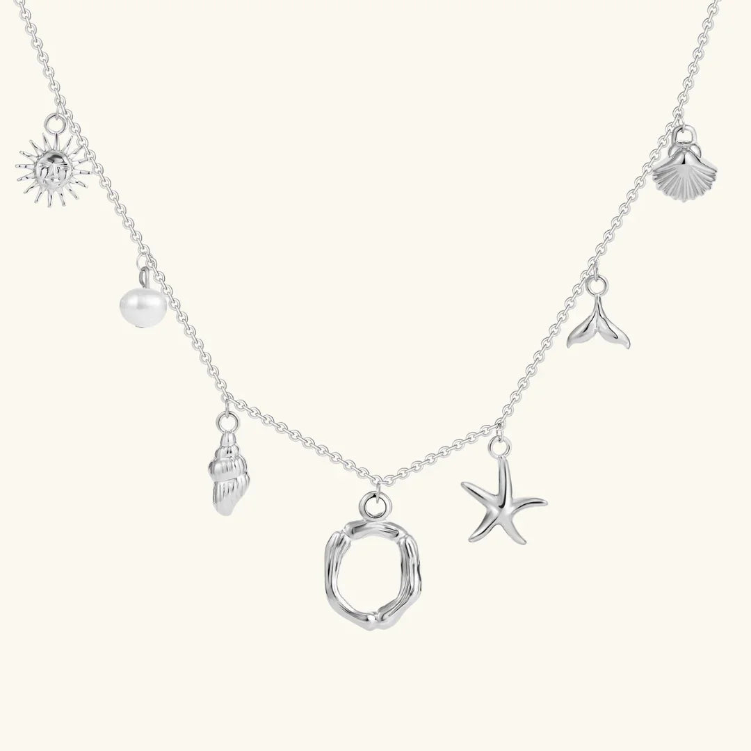 Nut Ocean Initial Necklace