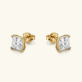 Eternal Solitaire Gold Earrings