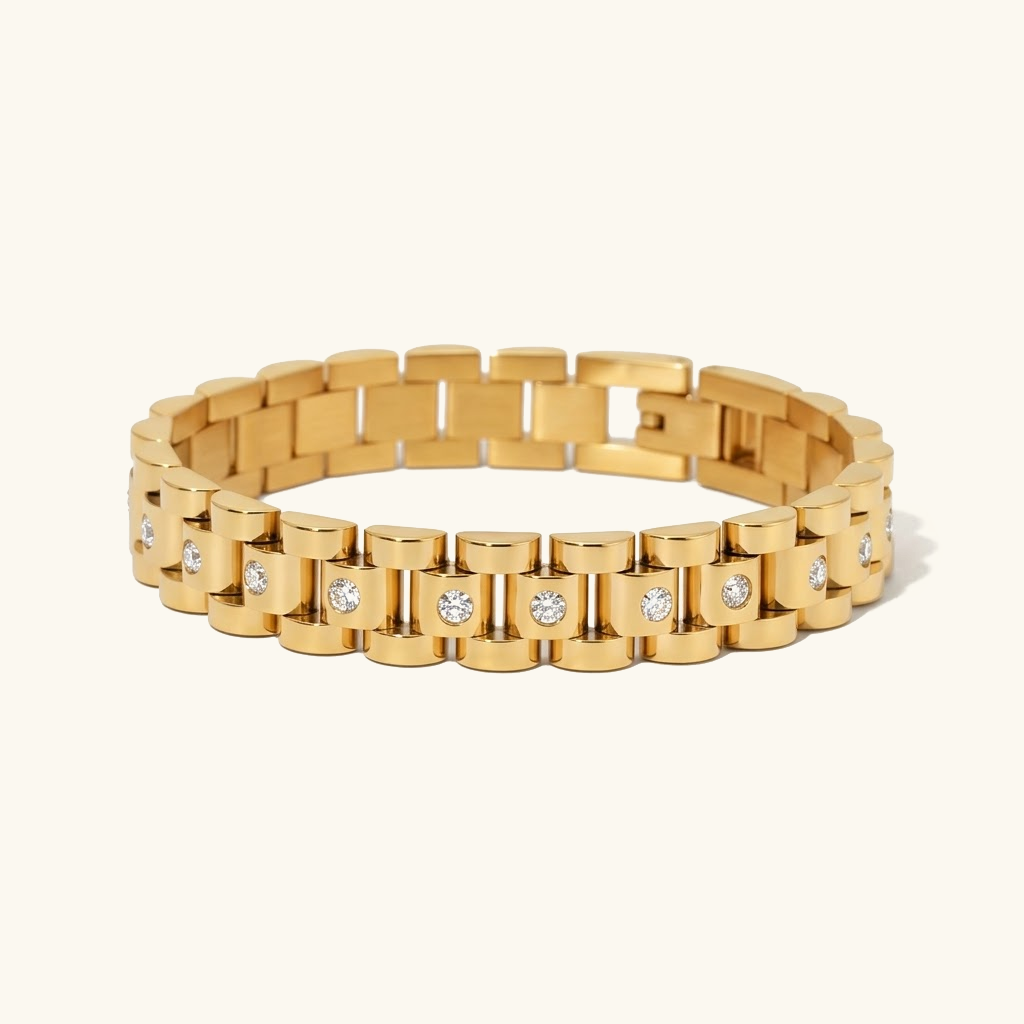 Maggie Gold Watchband Bracelet