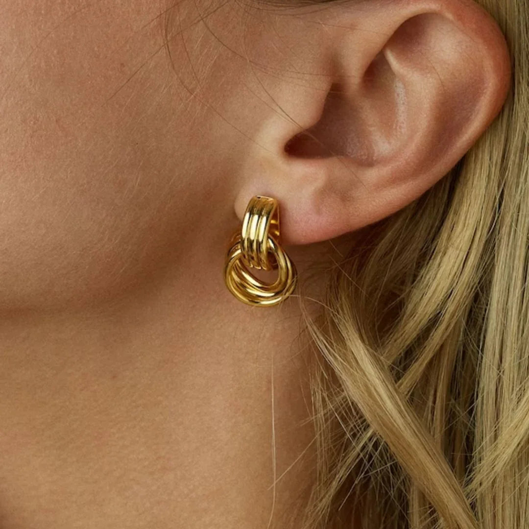 Sparkle Layered Hoop Earrings