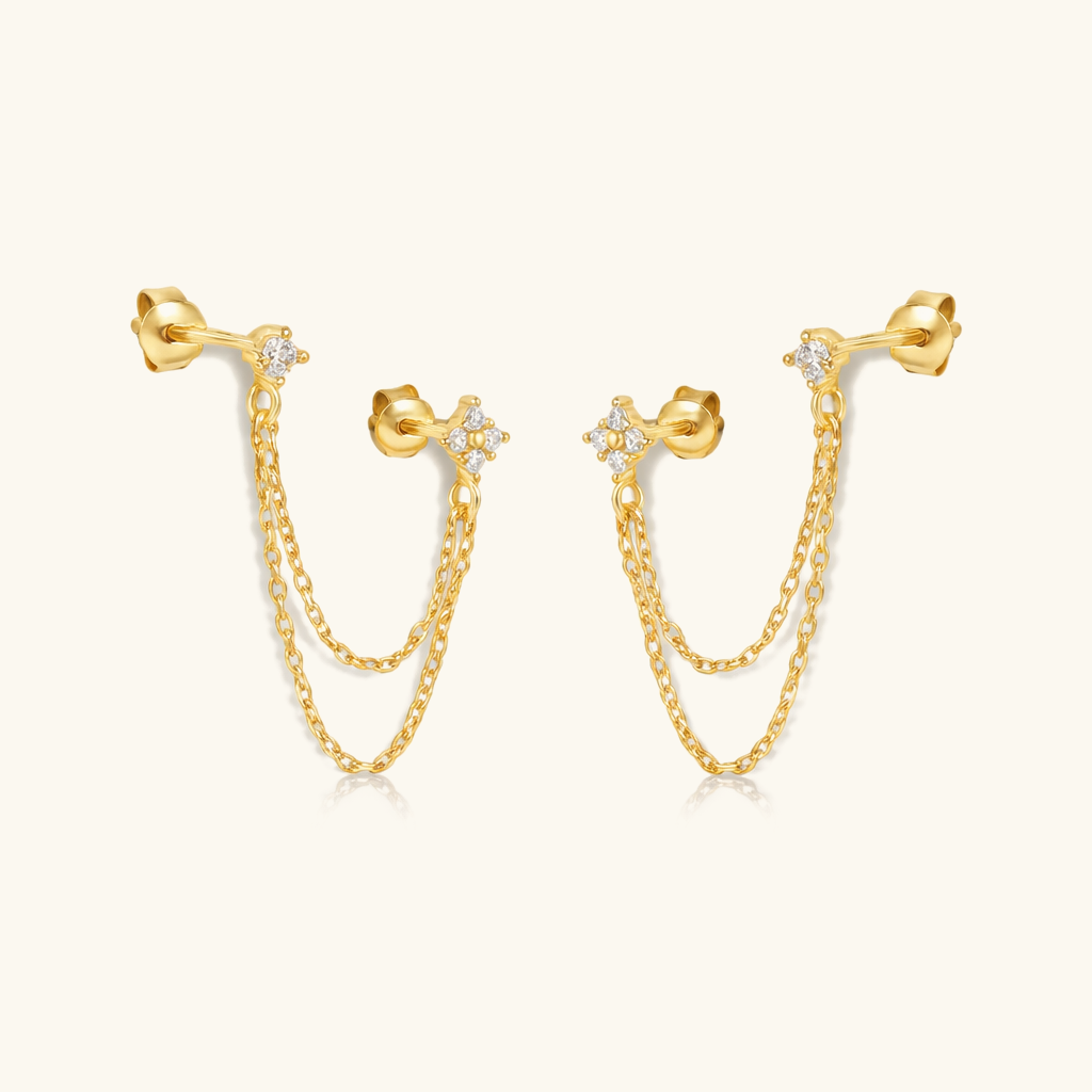 Euphoria Diamond Chain Stud