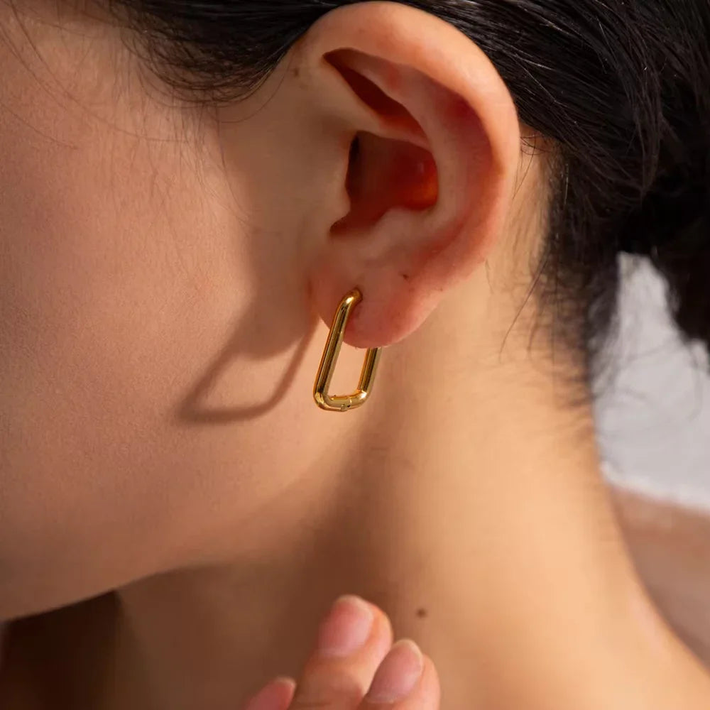 Shine Gold U Hoops