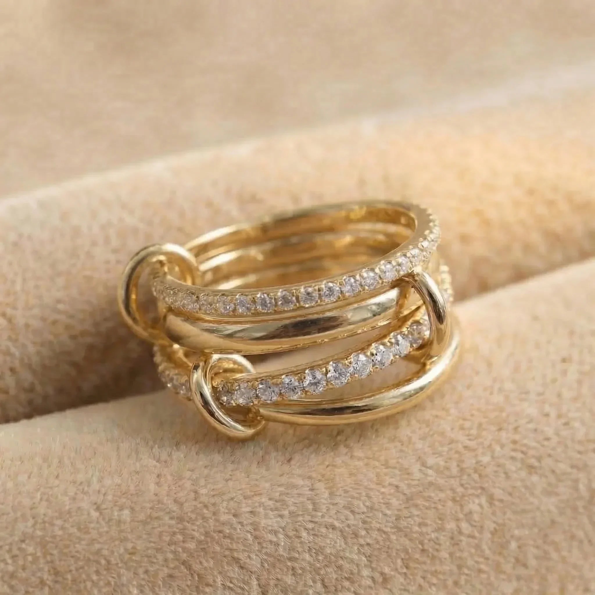 Berlin Stacked Diamond Ring