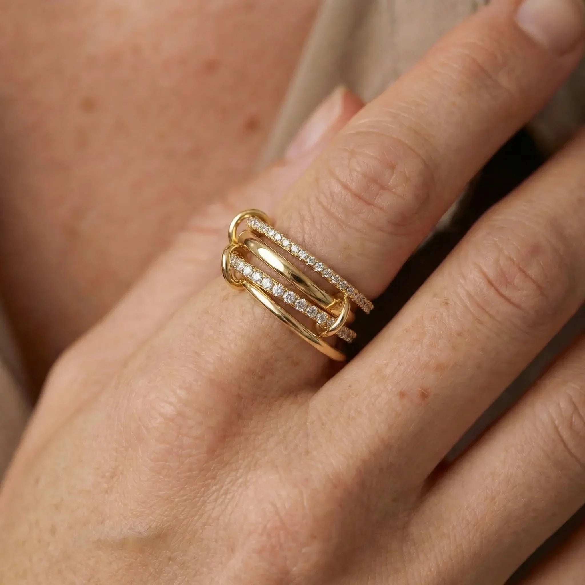 Berlin Stacked Diamond Ring