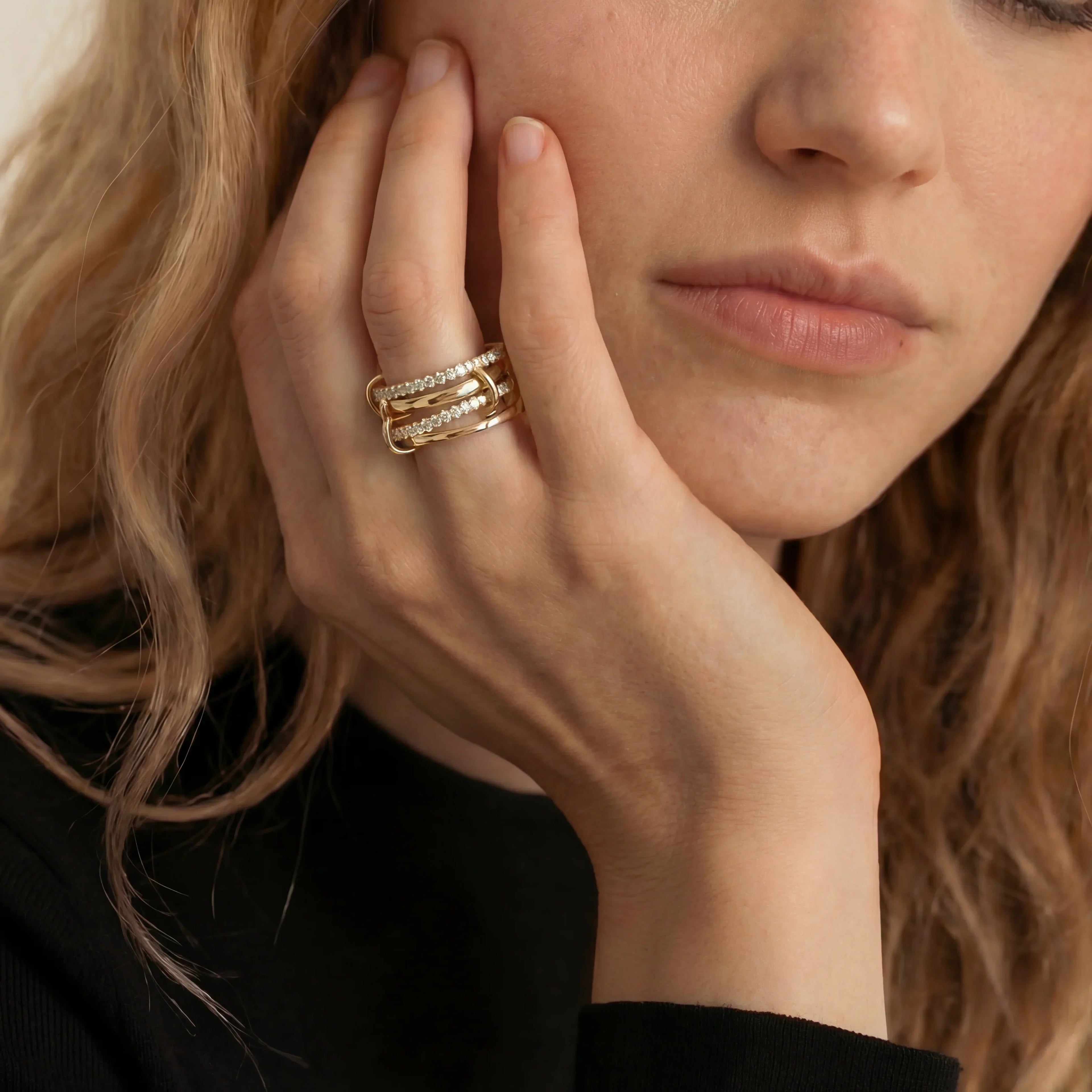 Berlin Stacked Diamond Ring