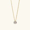 Ran Solitaire Gold Necklace