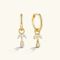 Romance Removable Charm Hoops