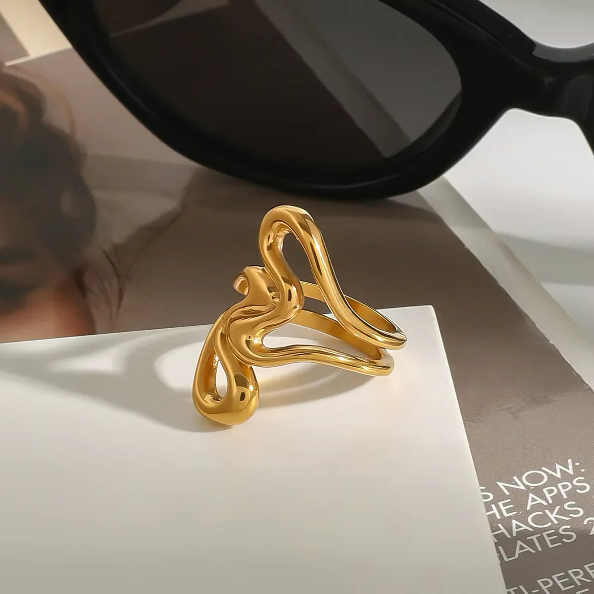 Cordoba Abstract Gold Ring
