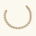 Josephine Heart Shaped Tennis Bracelet