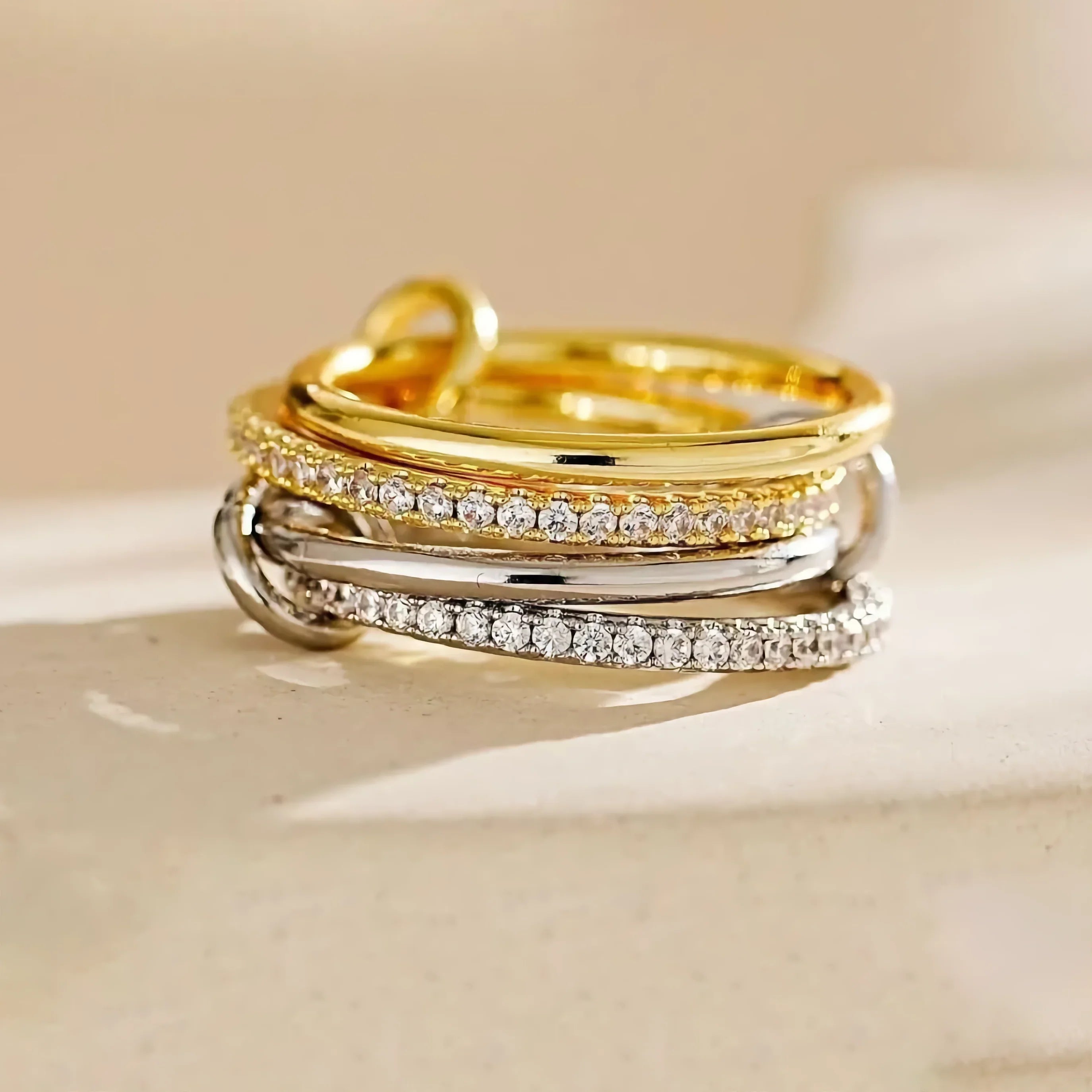 Firenze Stacked Diamond Ring