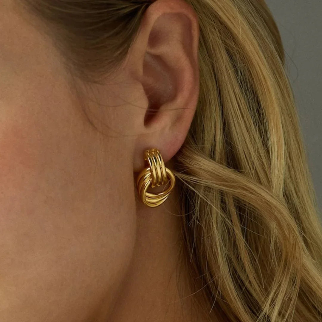 Sparkle Layered Hoop Earrings