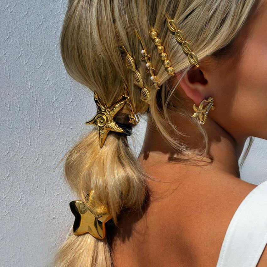 Orchid Gold French Pin
