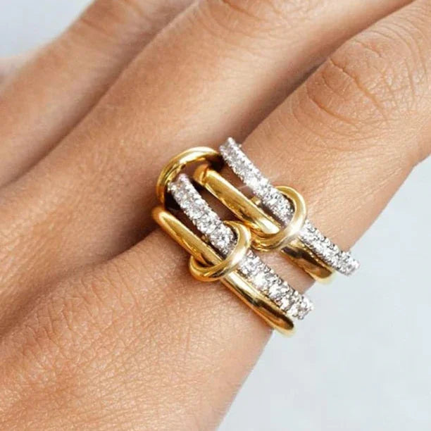 Dubai Stacked Diamond Ring