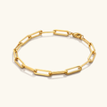 Gabriela Gold Paperclip Bracelet