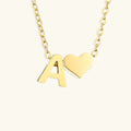 Hathor Initial Letter Gold Necklace