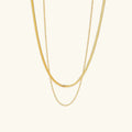 Anuket Layered Gold Chain Necklace