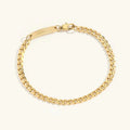 Ruby Gold Chain Bracelet