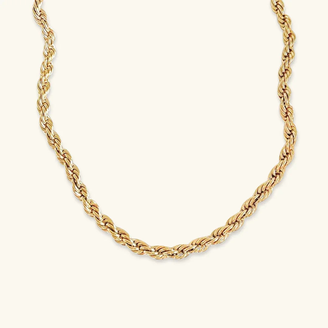 Epona Rope Chain Gold Necklace