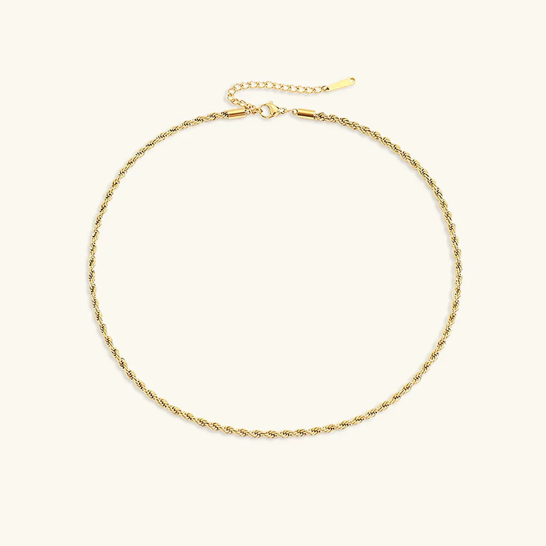 Epona Rope Chain Gold Necklace