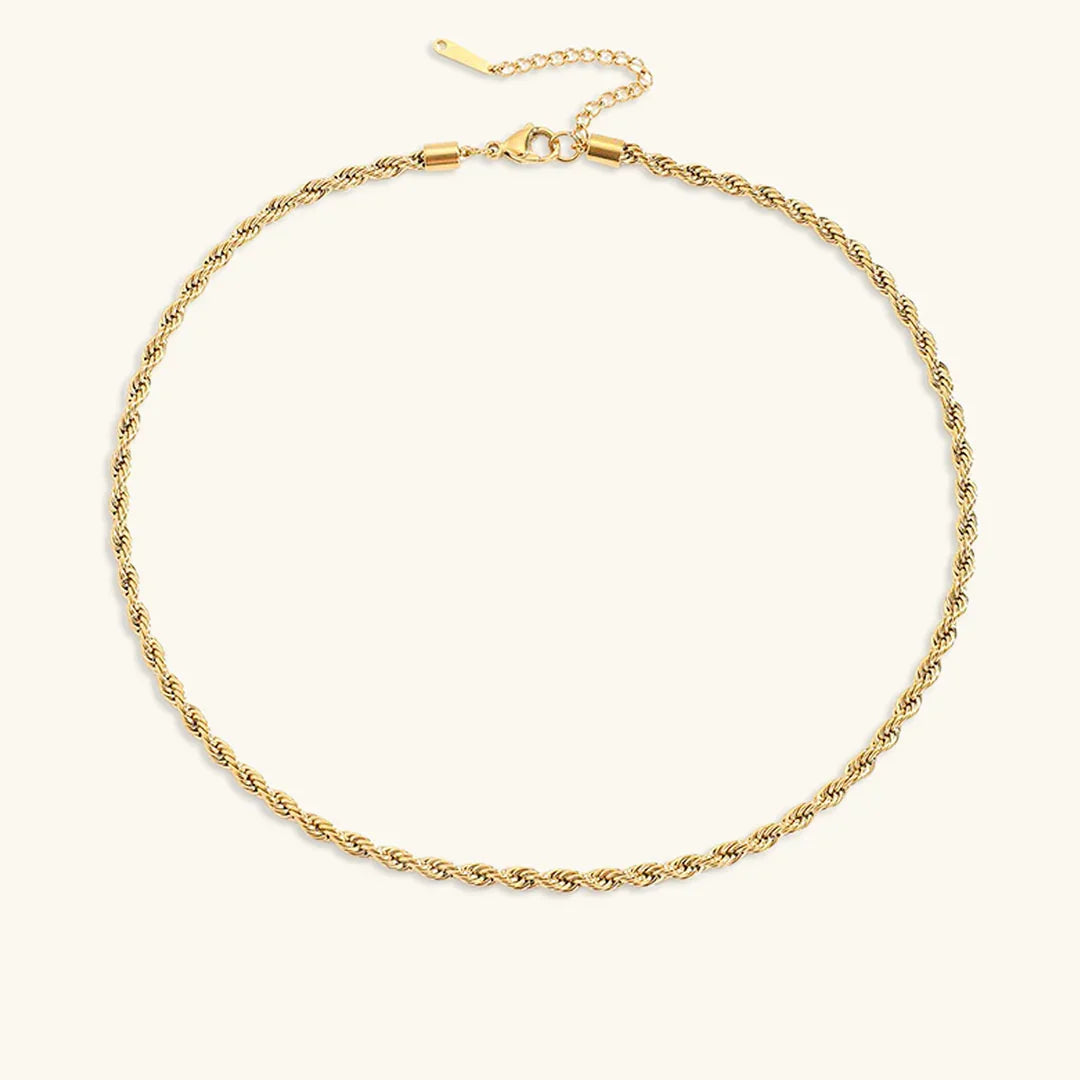Epona Rope Chain Gold Necklace
