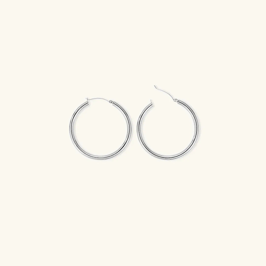 Whisper Round Hoops