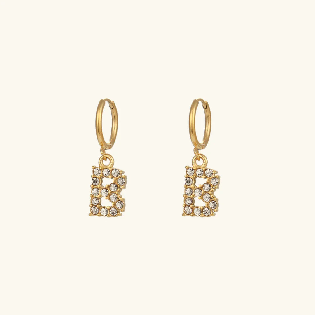 Grace Initial Letter Earrings