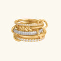 Bern Stacked Diamond Ring
