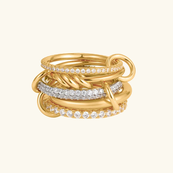 Bern Stacked Diamond Ring