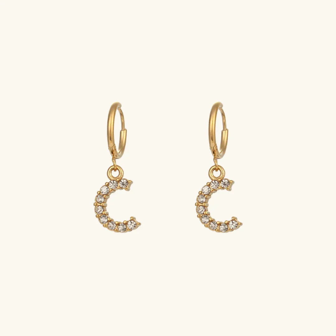 Grace Initial Letter Earrings