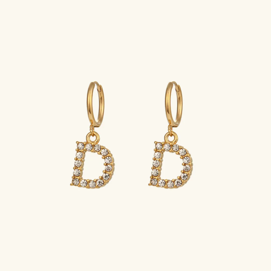 Grace Initial Letter Earrings