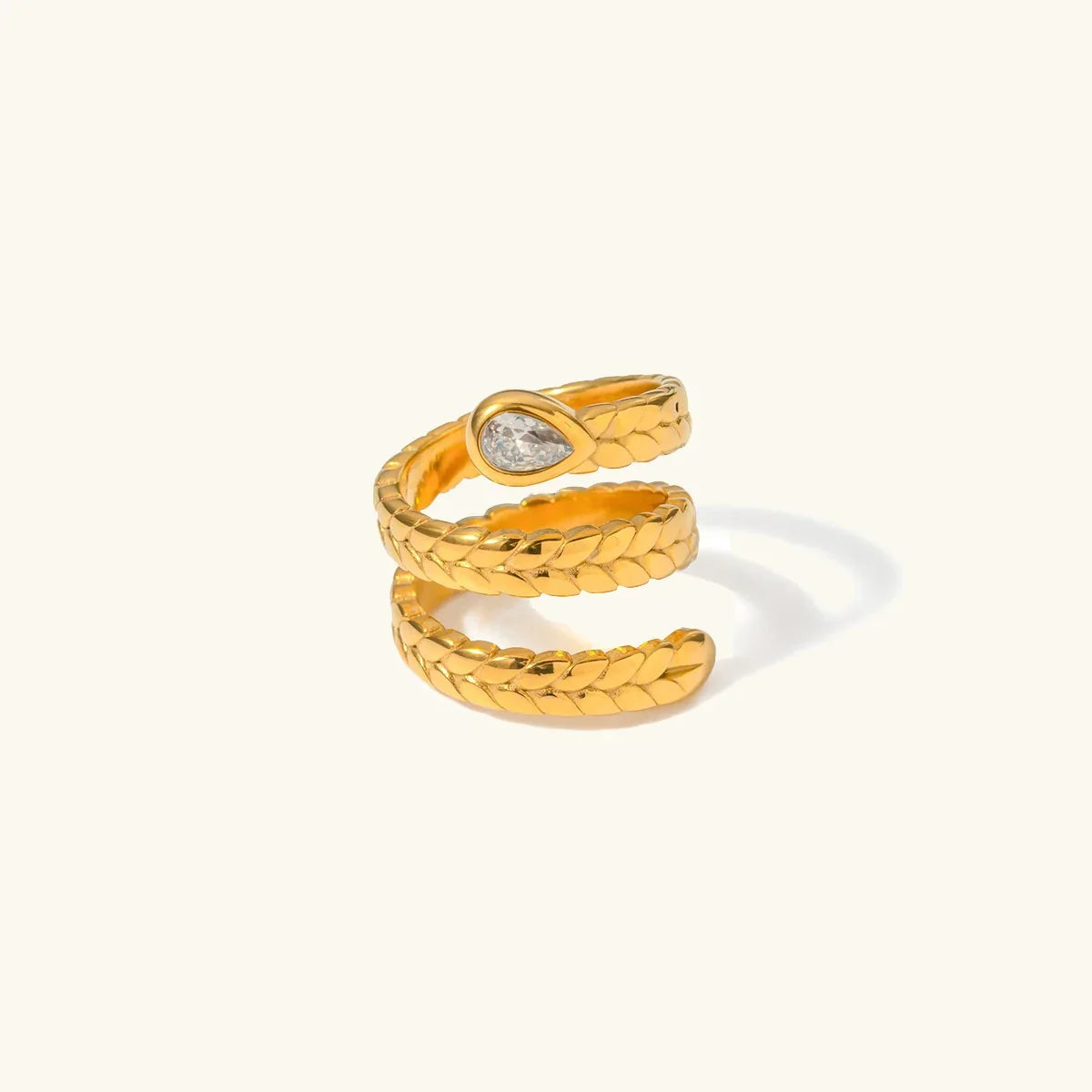 Davos Gold Serpent Ring
