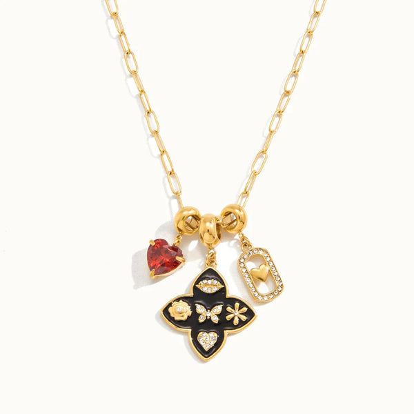 Selene Vintage Charm Necklace