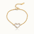 Emma Diamond Heart Gold Bracelet