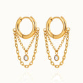 Muse Diamond Drop Hoops