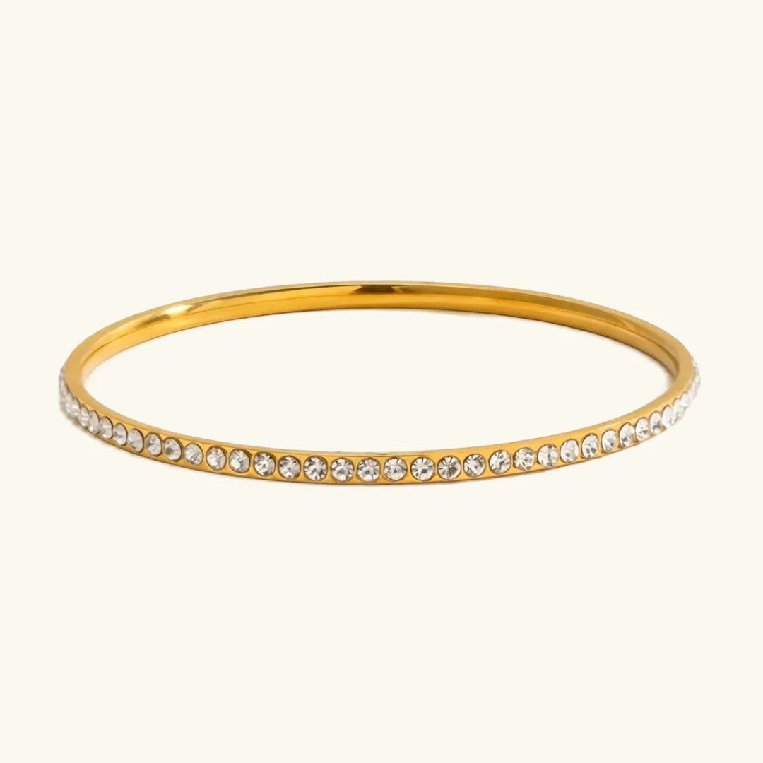 Zoey Diamond Gold Bangle
