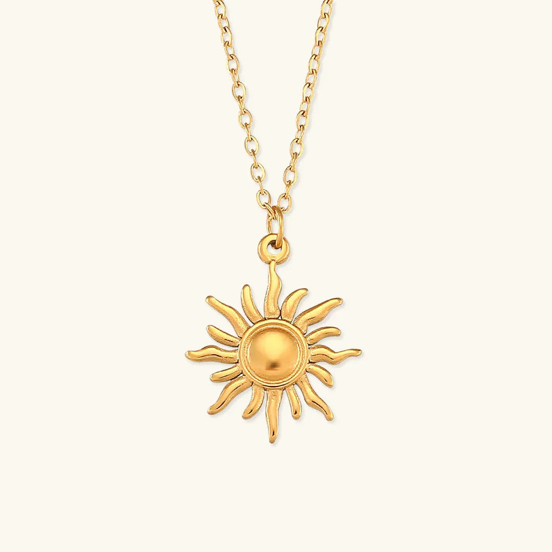 Skadi Gold Sun Necklace