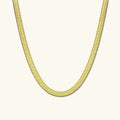 Rán Gold Herringbone Necklace