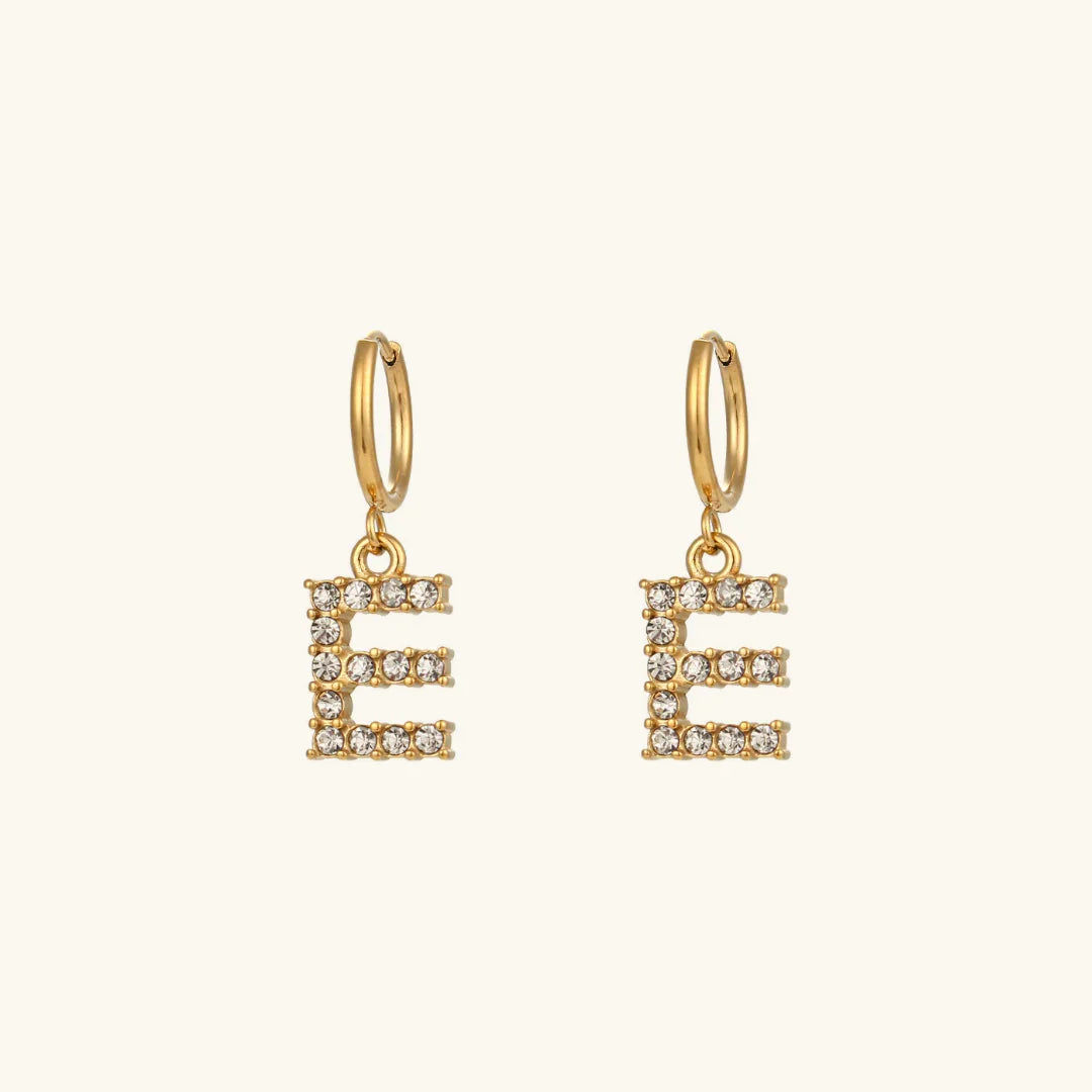 Grace Initial Letter Earrings