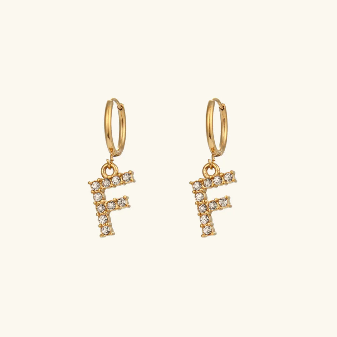 Grace Initial Letter Earrings
