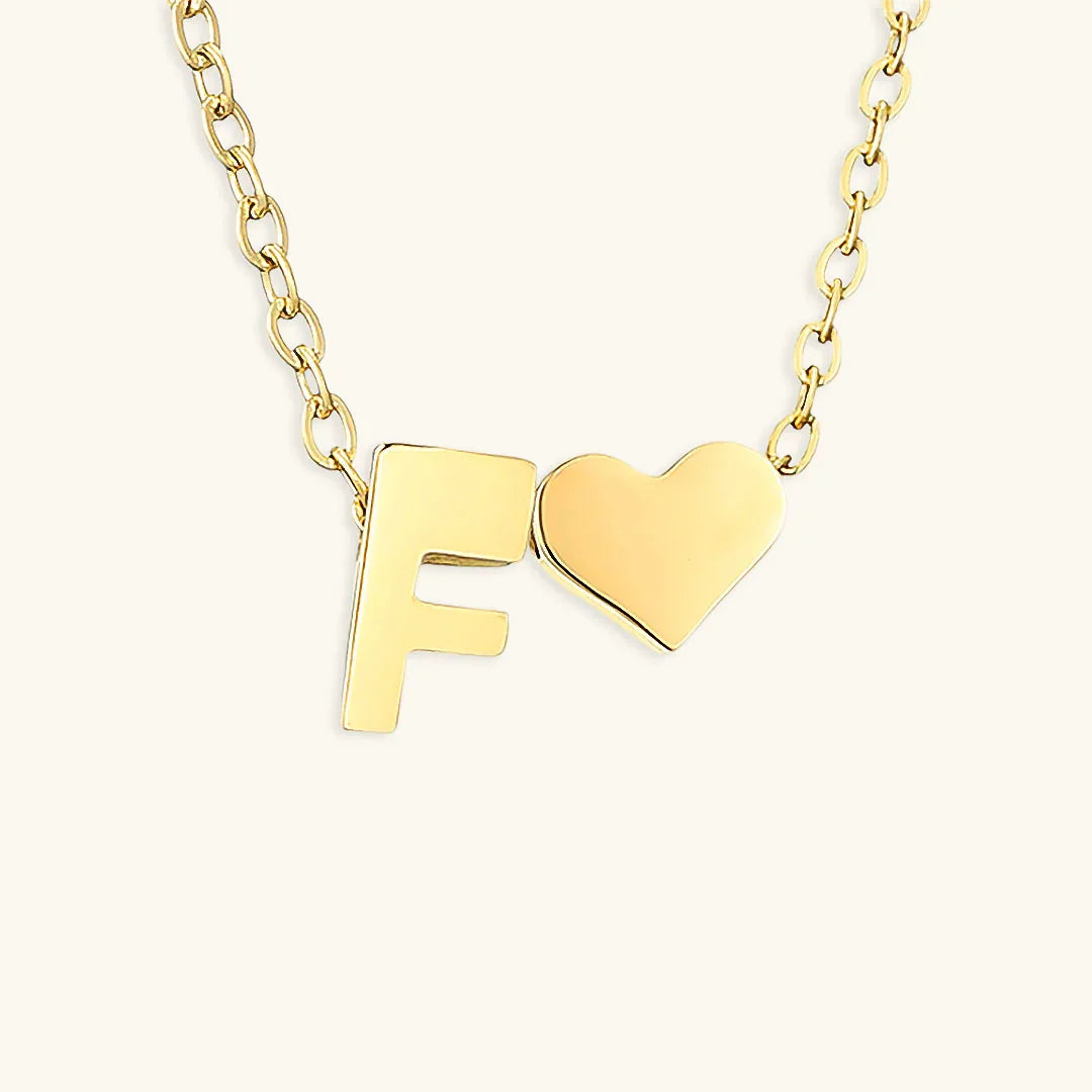 Hathor Initial Letter Gold Necklace
