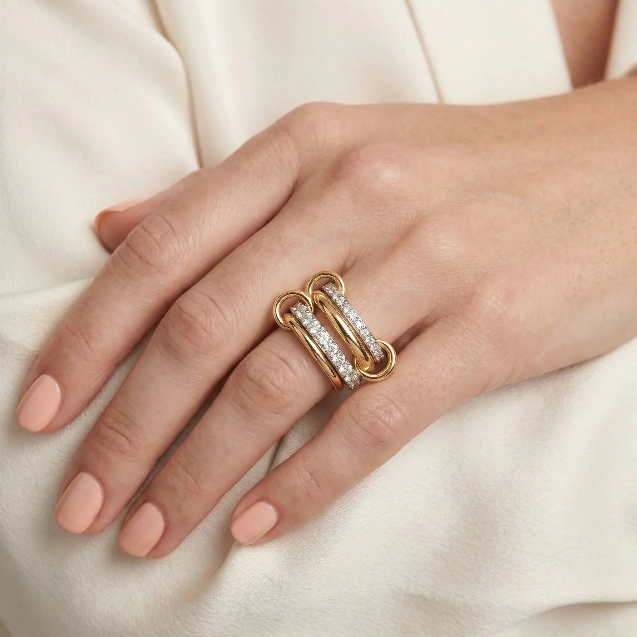 Dubai Stacked Diamond Ring
