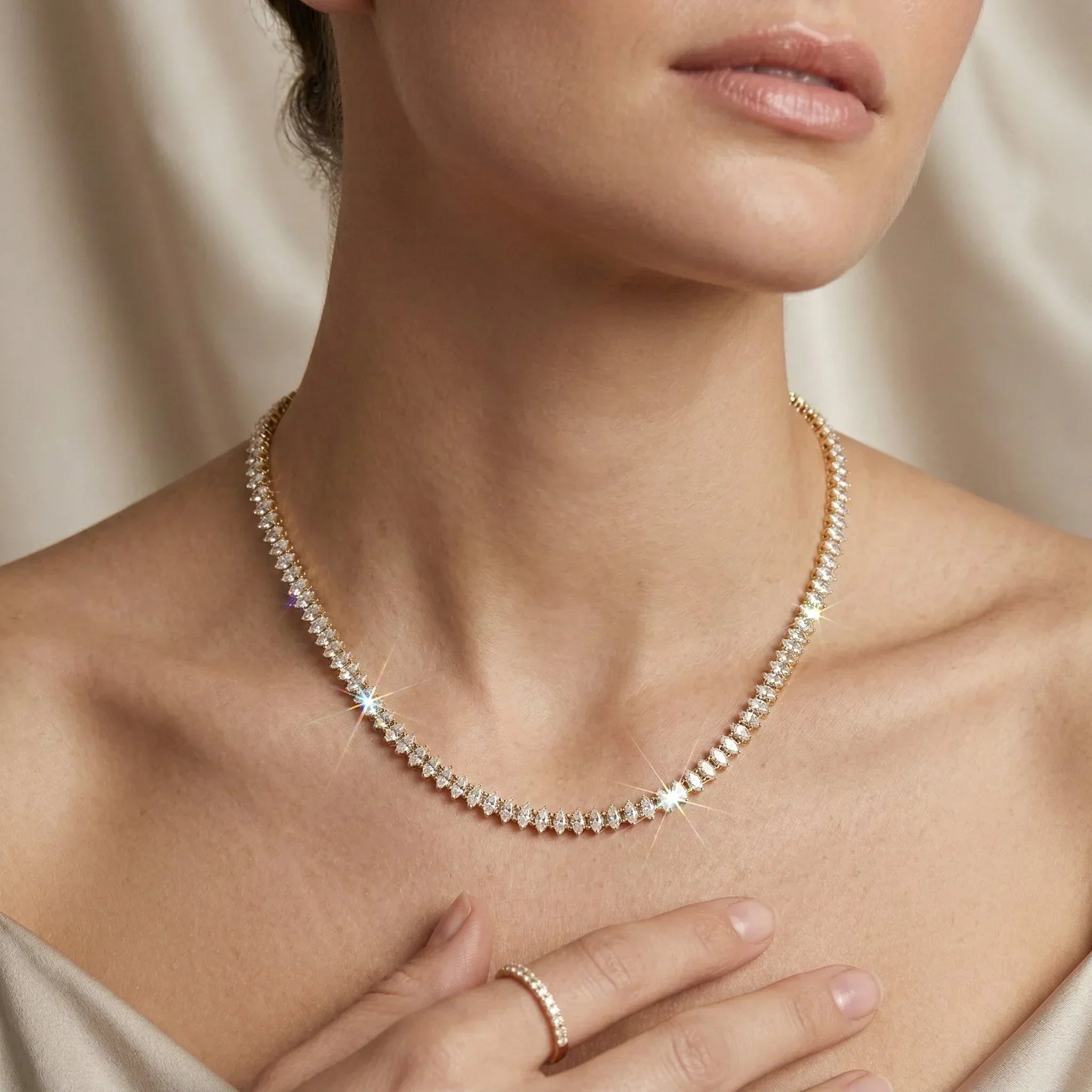 Tiamat Diamond Tennis Necklace