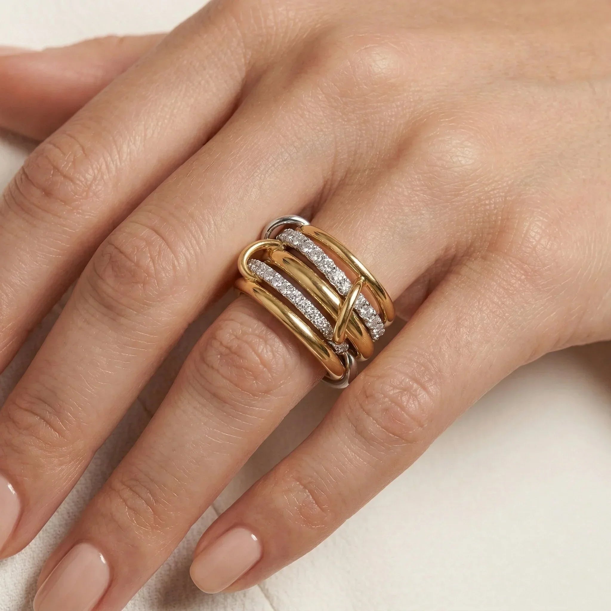 Verona Stacked Diamond Ring