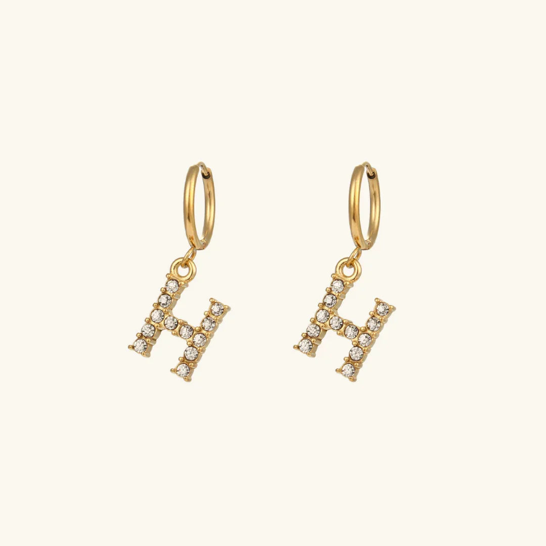 Grace Initial Letter Earrings