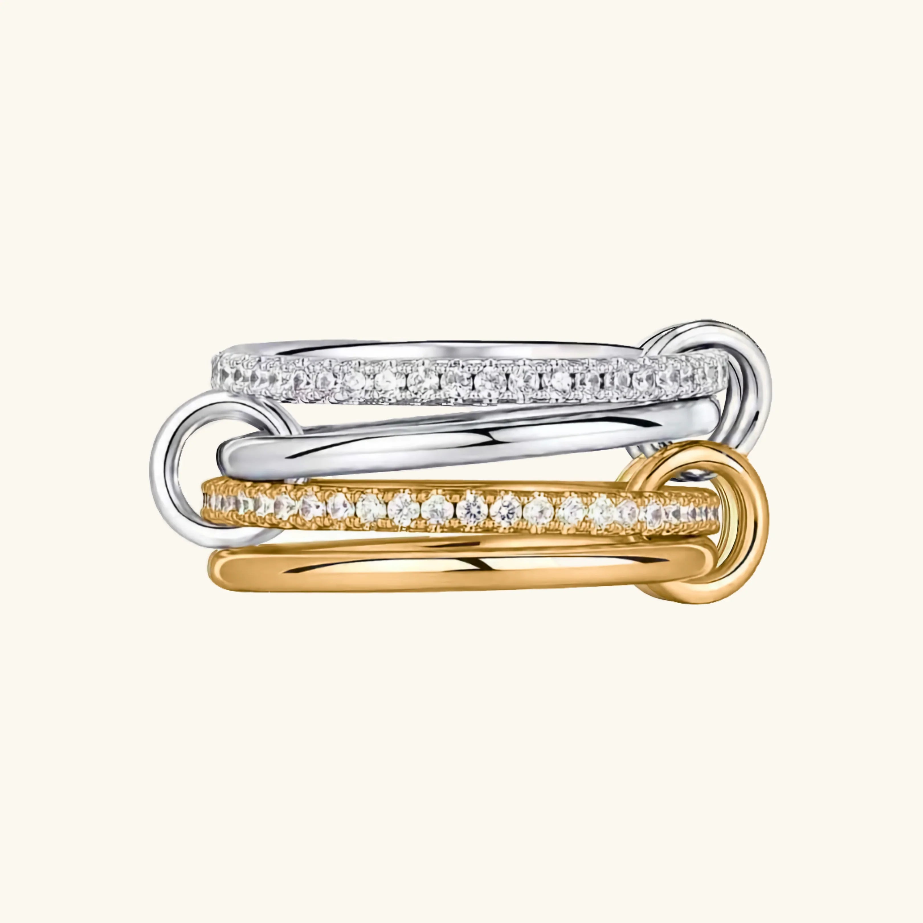 Firenze Stacked Diamond Ring