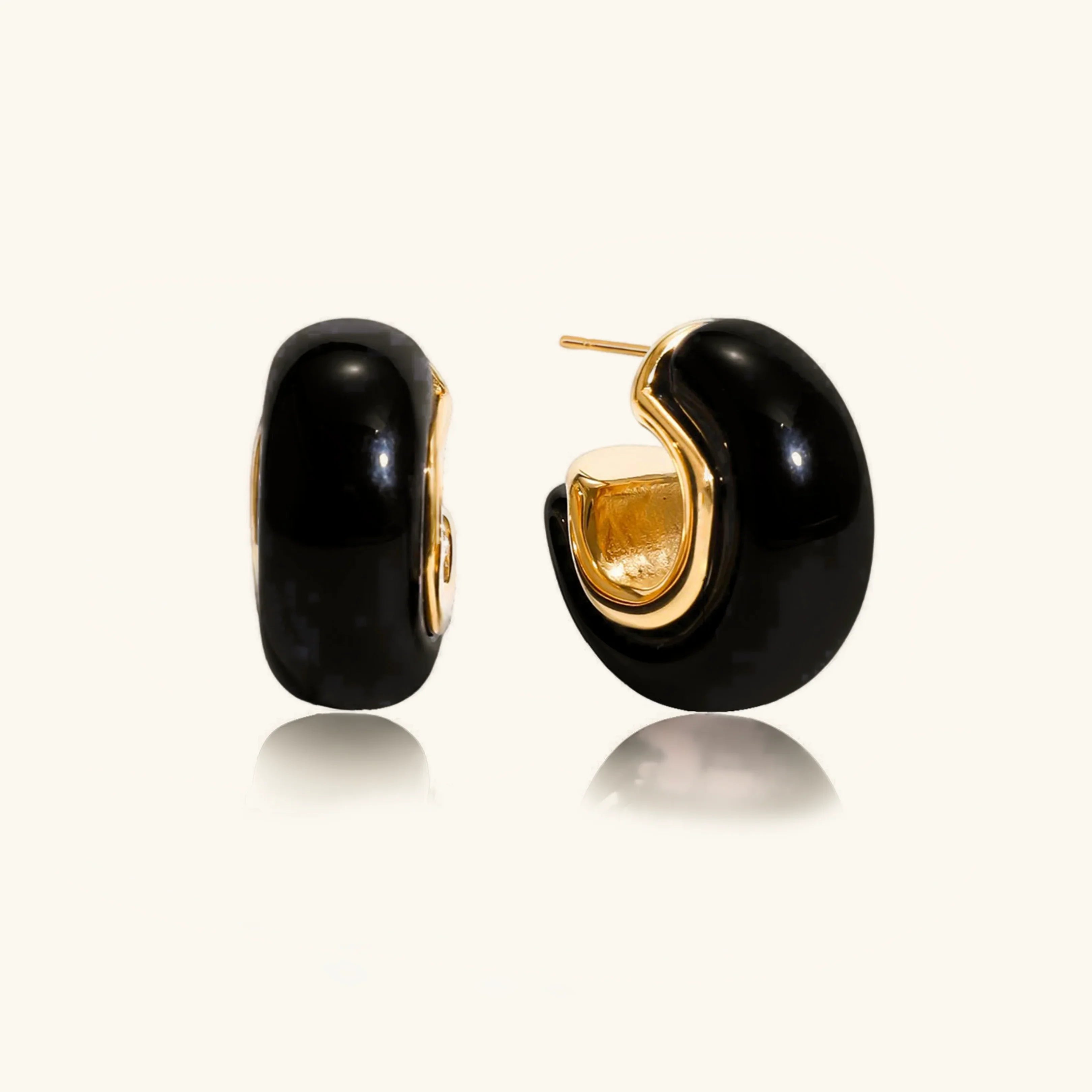 Heartbeat Chunky Enamel Hoops