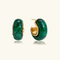 Heartbeat Chunky Enamel Hoops