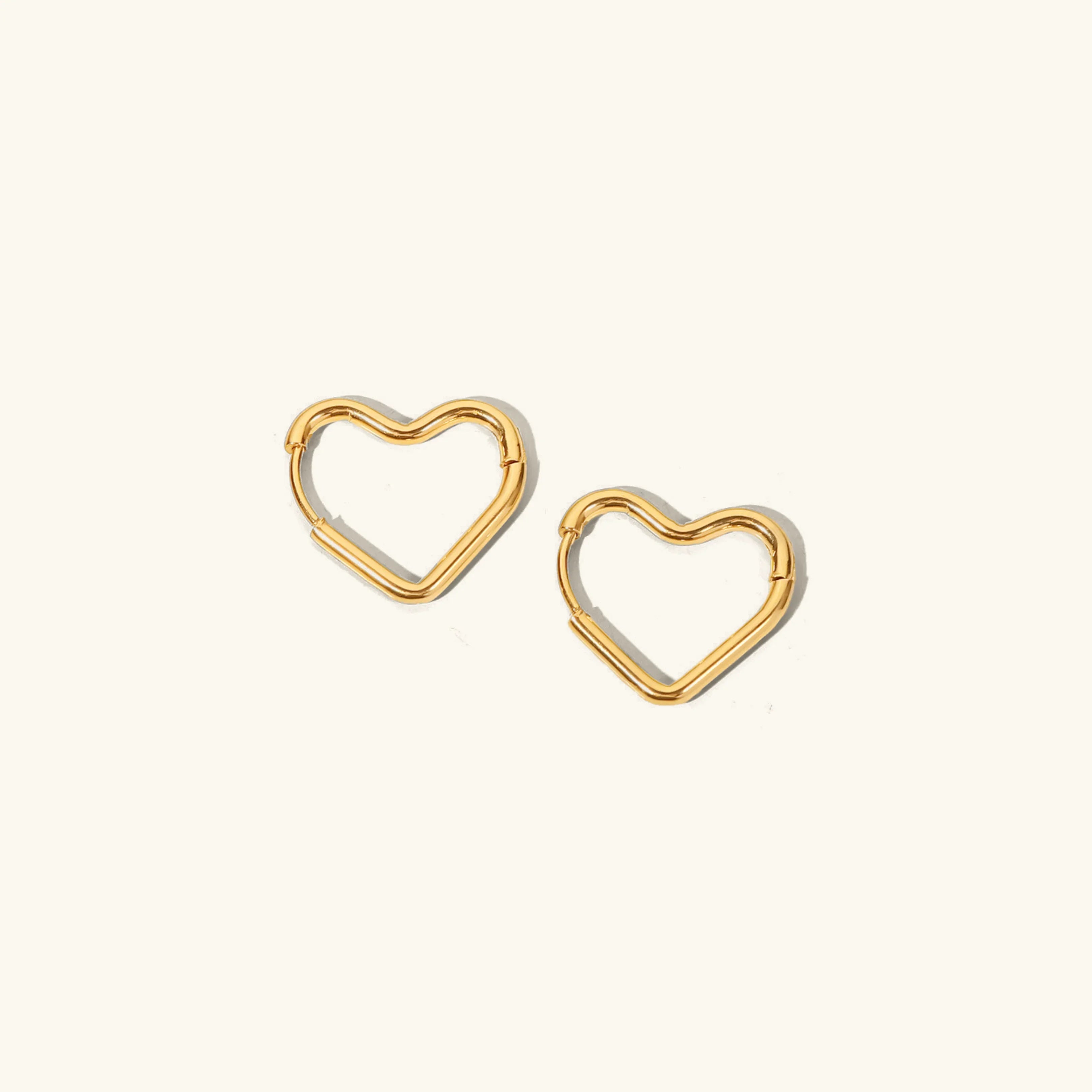 True Love Heart Hoops